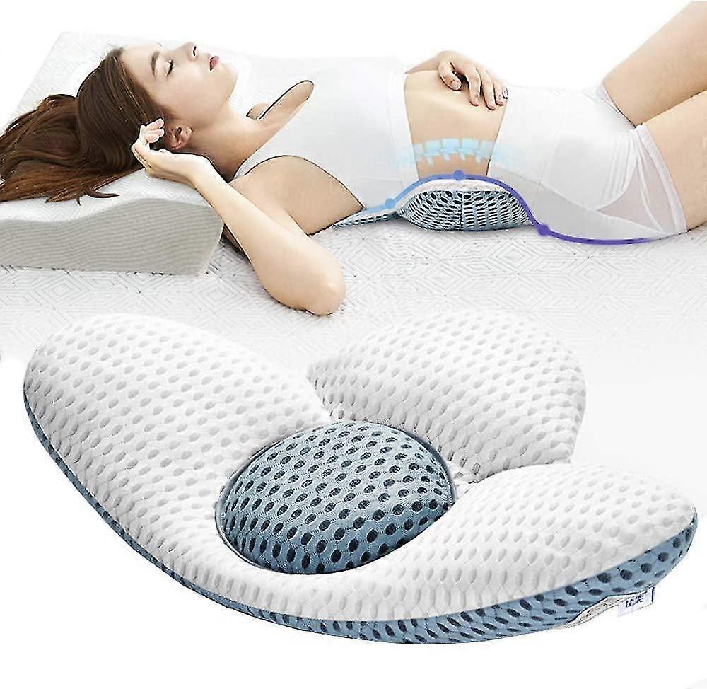Oreiller lombaire Orthopédique Lombaire Sommeil Support Lordosis Support Lit Oreiller pour Sciatique Prégrossesse