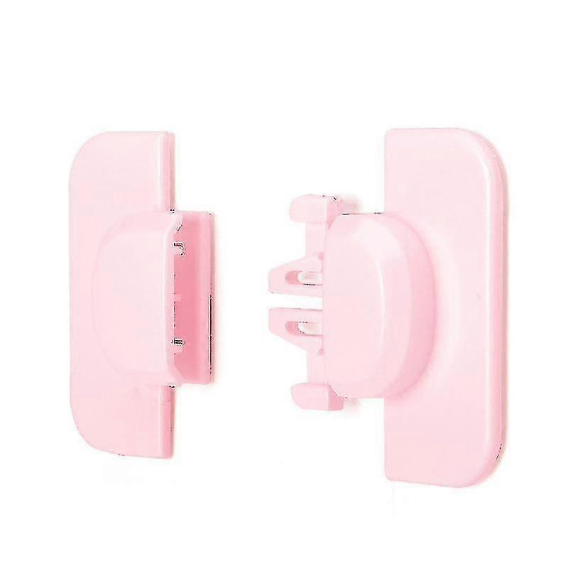 Household Refrigerator Door Cabinet Lock Multipurpose Safe Lock For Baby Toddler3pcs,pink)