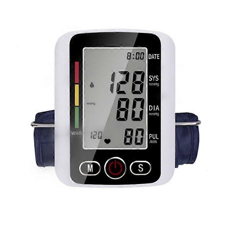 Blood Pressure Monitor, Automatic Blood Pressure Machine for Upper Arm, Adjustable Digital BP Cuff Kit, Adjustable Cuff Large Arm Tri-Color Backlight