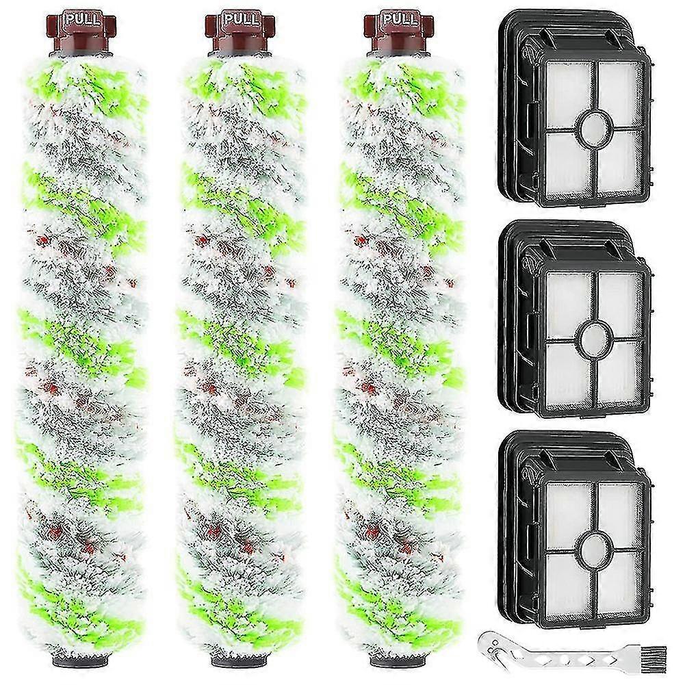 2 Pet Rolling Brush +3 Filters Compatible With Bissell Crosswave 1785/1866/1868