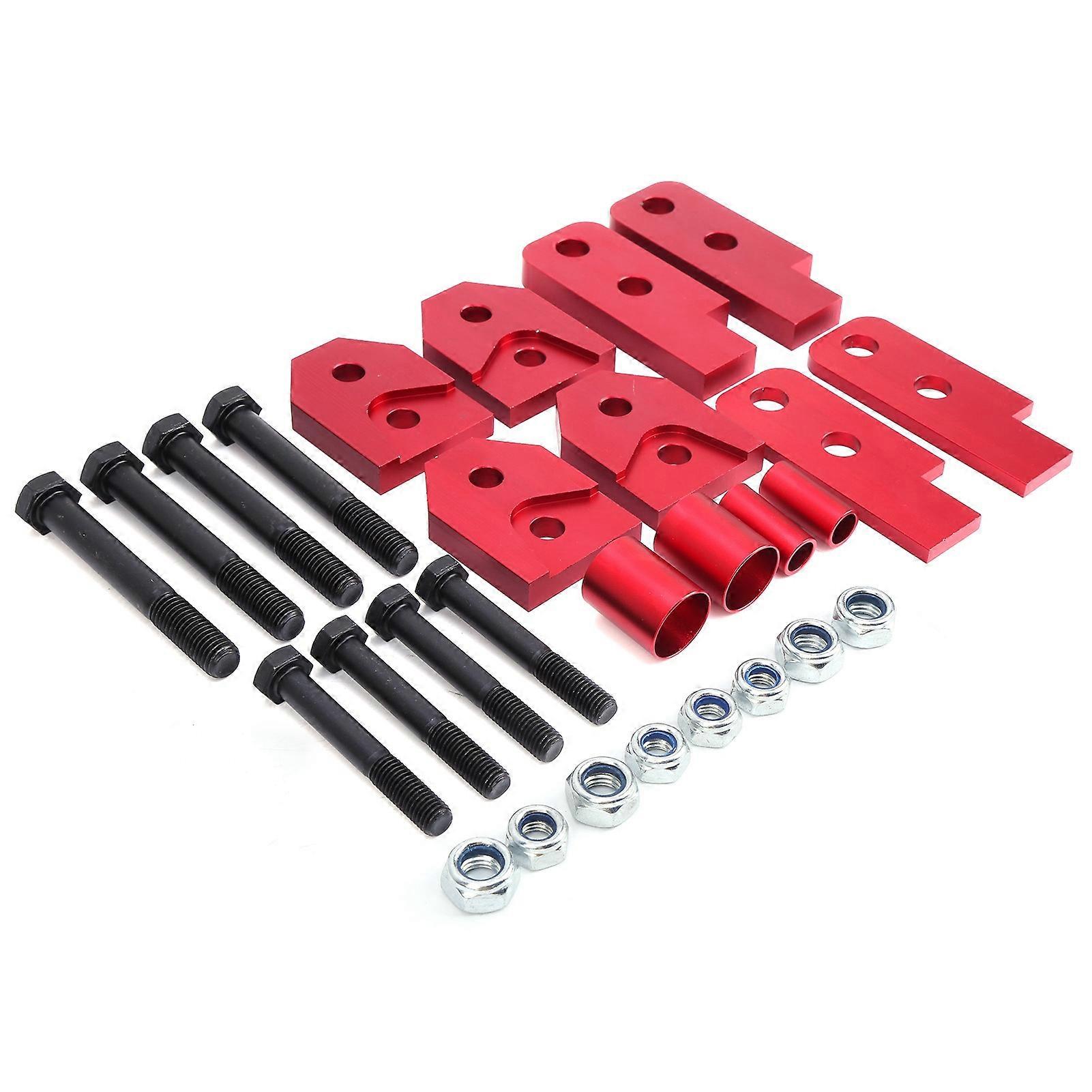 Kit di sollevamento completo per ATV da 2 pollici, strumento di sollevamento per veicoli fuoristrada, rosso, adatto per Yamaha Rhino 450/660/700