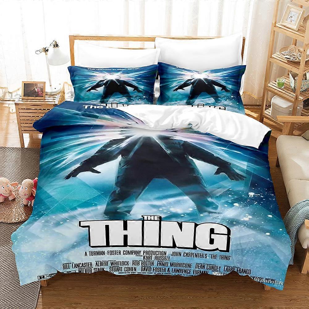 y117 Bed Sheets The Thing (1982) Bedding Set Single Twin Full Queen King Size Bed Set Aldult Kid Bedroom Duvetcover Sets 3D Print bed sheet set Bed Sh