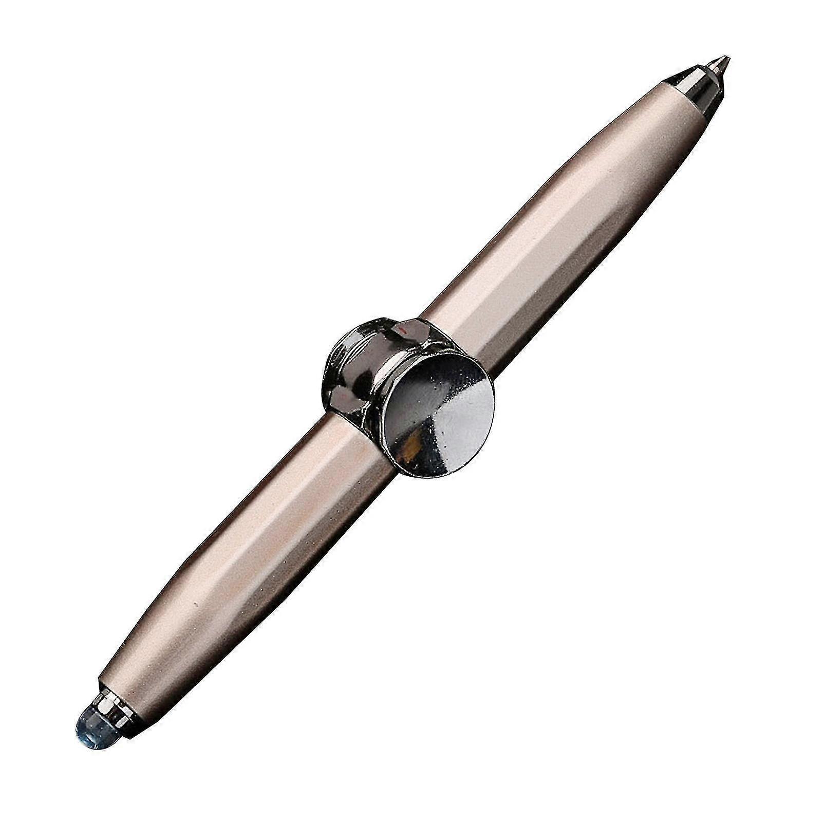 Fidget Spinner Pen With Led Light Writable Spinning Pen Metal Ballpoint Pen