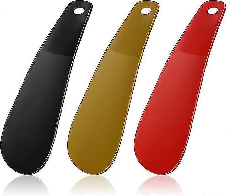 3 κομμάτια κέρατα παπουτσιών ταξιδιού, 16cm μικρό κέρατο παπουτσιών πλαστικό Shoehorn άνεση λαβή κοντό παπούτσι κέρατα τεμπέλης βοηθός παπουτσιών για τους άνδρες, τις γυναίκες, τα παιδιά και τους ηλικιωμένους