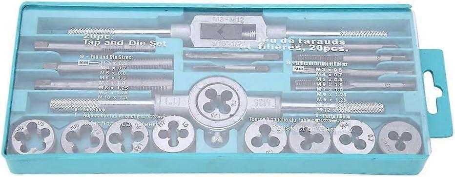 Ensemble de 20 matrices de taraudage et de découpe - M3 ~ M12
