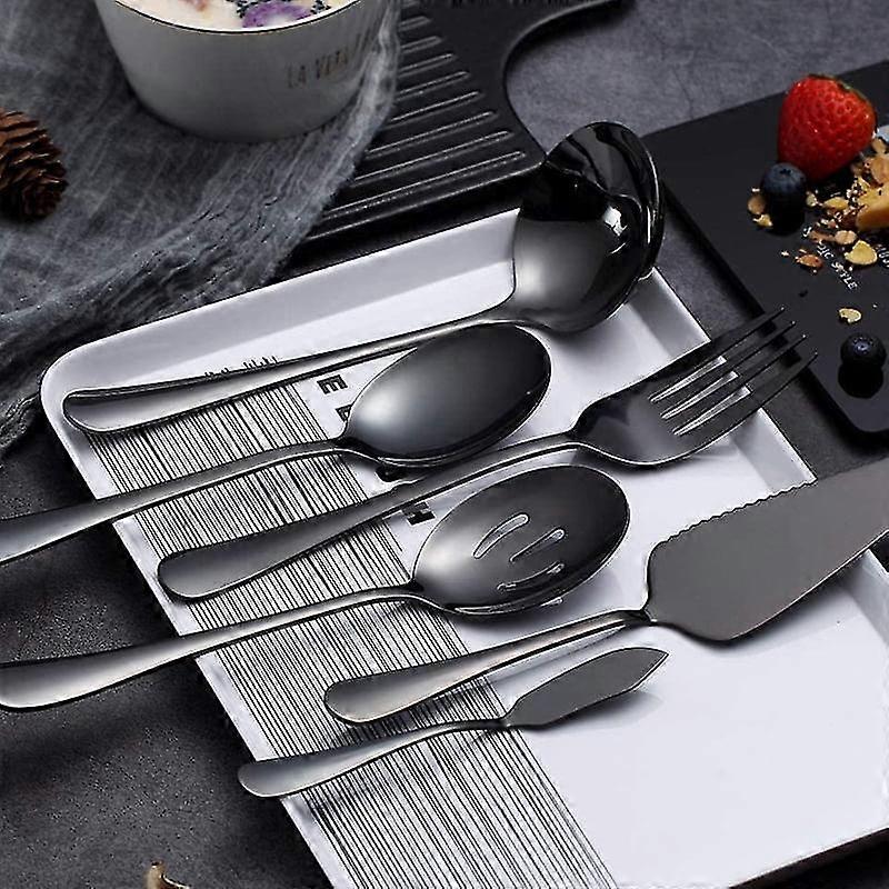 Serving Flatware Silverware Set - 6-piece, Include Cake Server | Fruugo UK