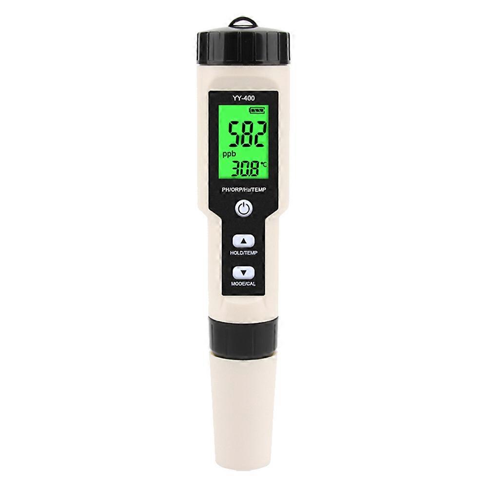 4 in 1 YY-400 PH/ORP/H2&TEM Meter Digital Hydrogen Ion Concentration Tester for Aquarium, Swimming Pool, Backlight