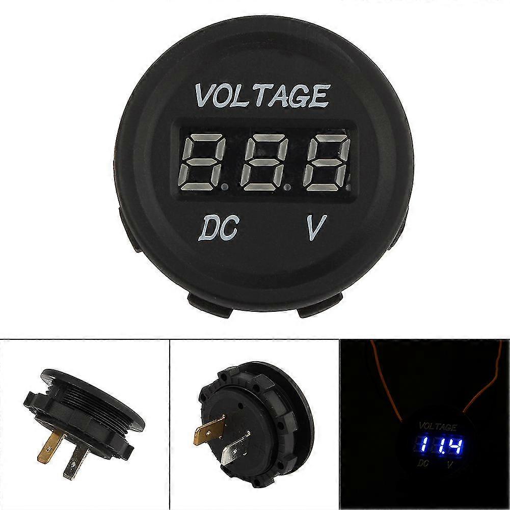 Waterproof 12V24V DC LED Digital Voltmeter for Car and Motorcycle