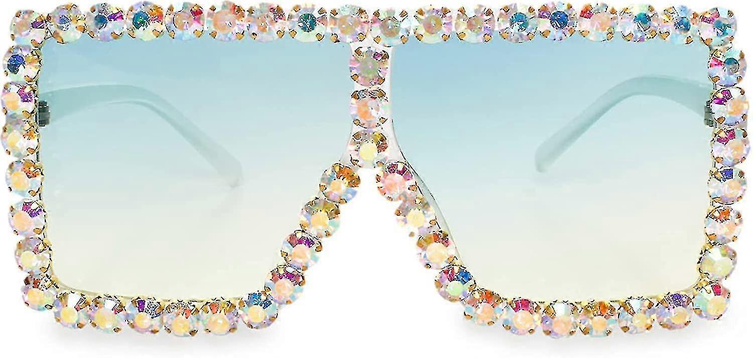Xpectrum Extra Large Squared Elton Crystal Sunglasses Bling Rhinestone... Amazon.com: Xpectrum Extra Large Square Sparkly Crystal  main image 2