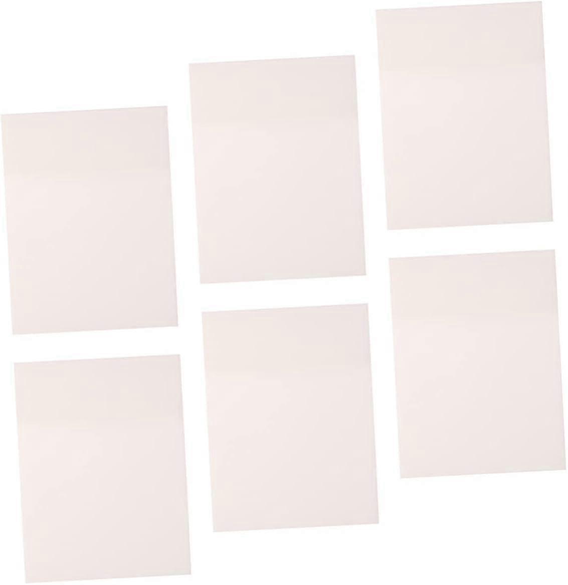 6pcs Office Supplies Transparent Stick on Note Pads Waterproof Novelty Clear Mini Memo Notepad Simple Student Adhesive
