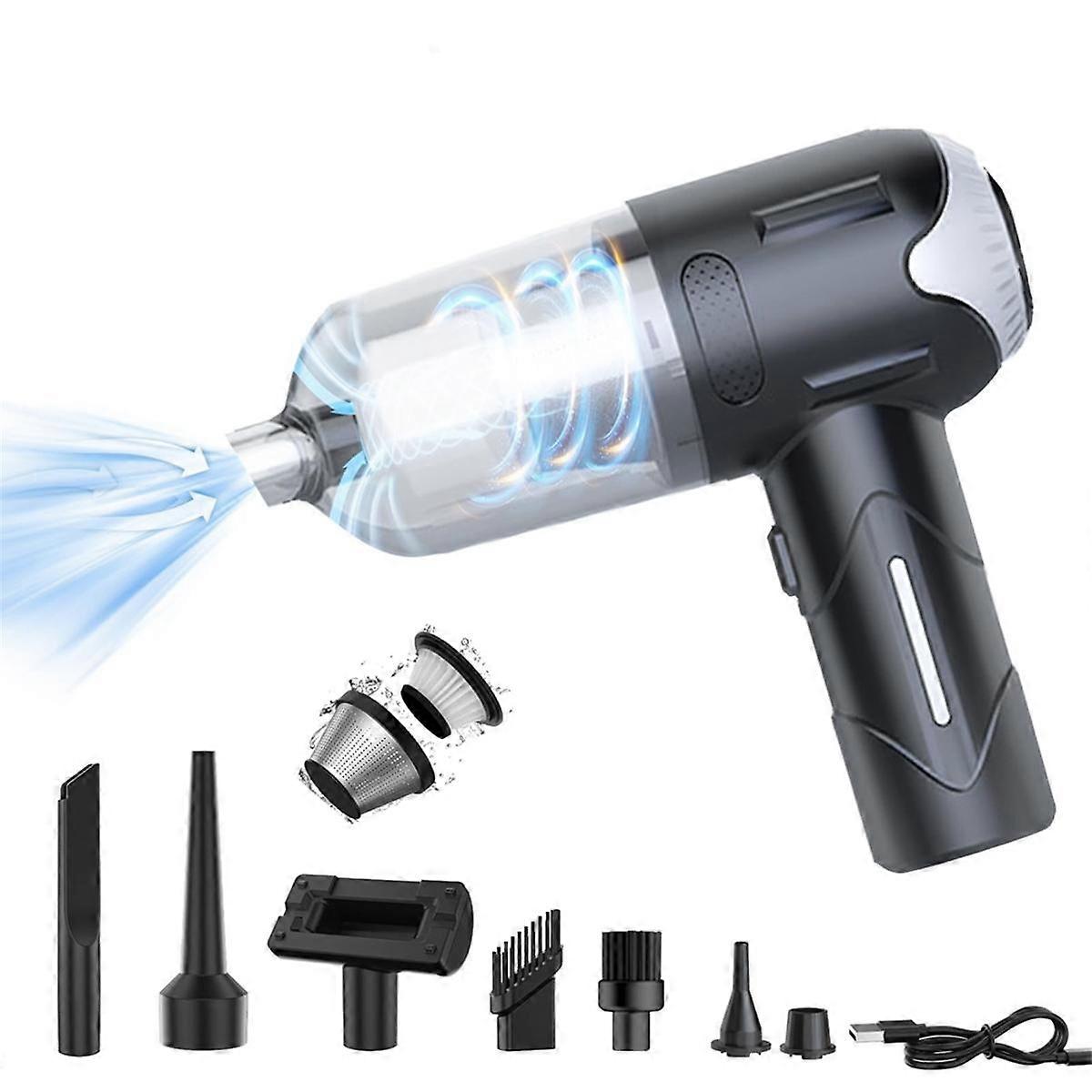 3-In-1 Handheld Vacuum Cleaner Wireless, 8000PA ,USB Rechargeable Portable Light Weight Mini Vacuum