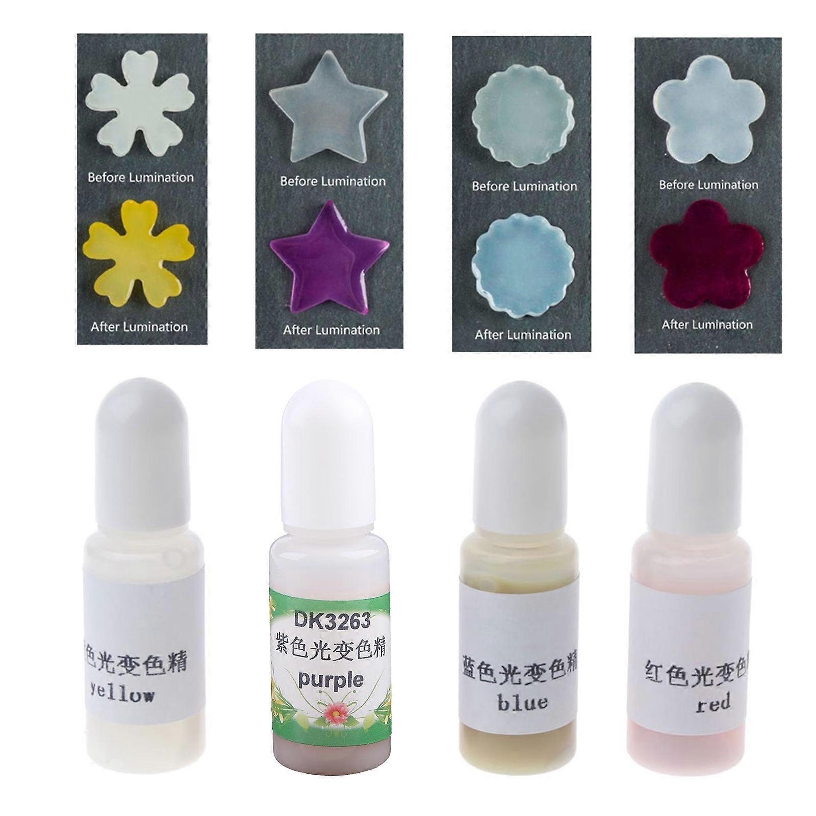  Liquid Transparent for Resin Coloring for Sun Activated Resin Colorant for Art P