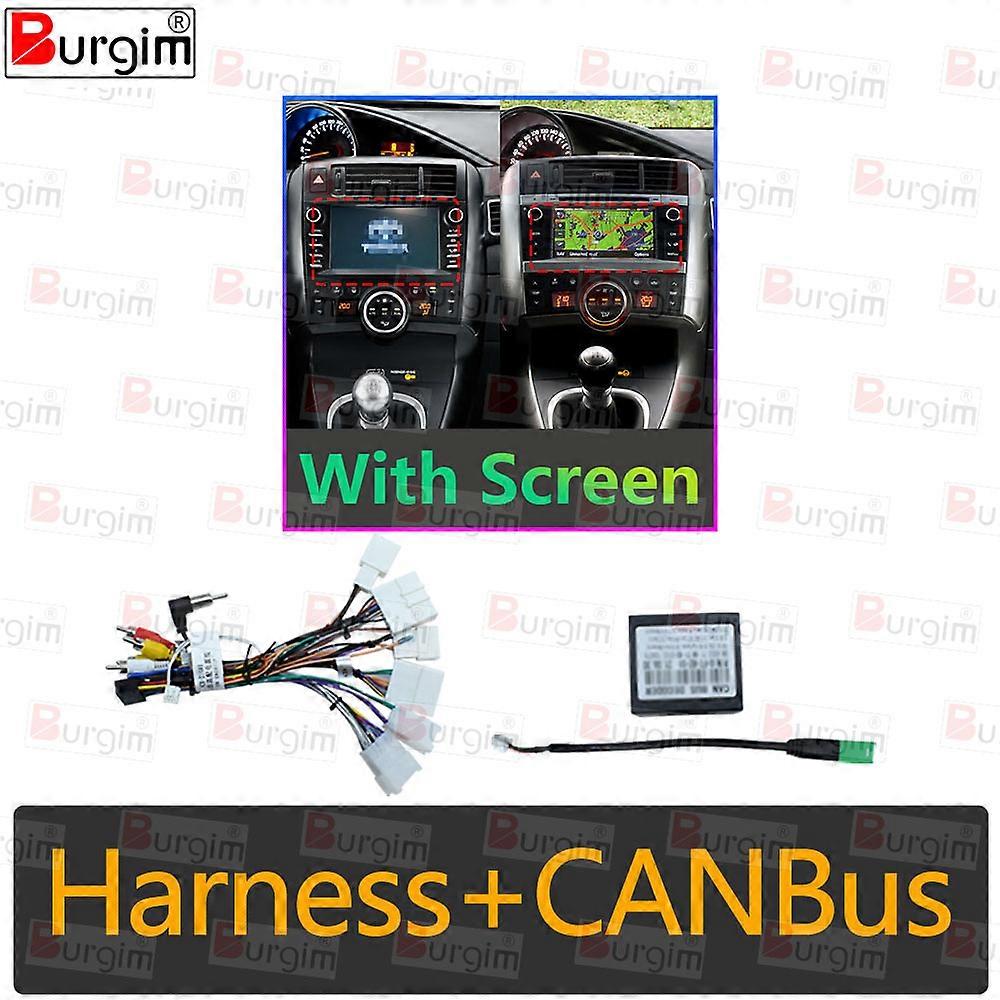 Car Radio Fascia Frame For Toyota Verso R20 2009-2018 9 inch 2DIN Stereo Panel Wiring Harness Power Cord Cable Adapter Canbus