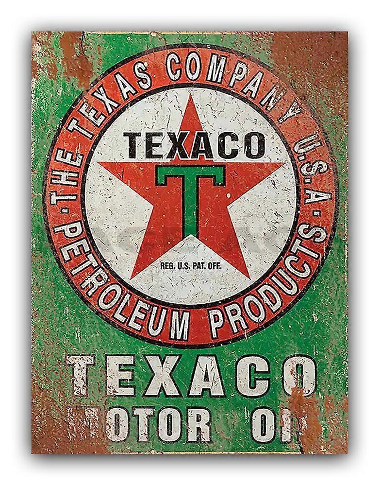 Texaco Style Metal Garage Signs Workshop Shed Various Designs Mode-329