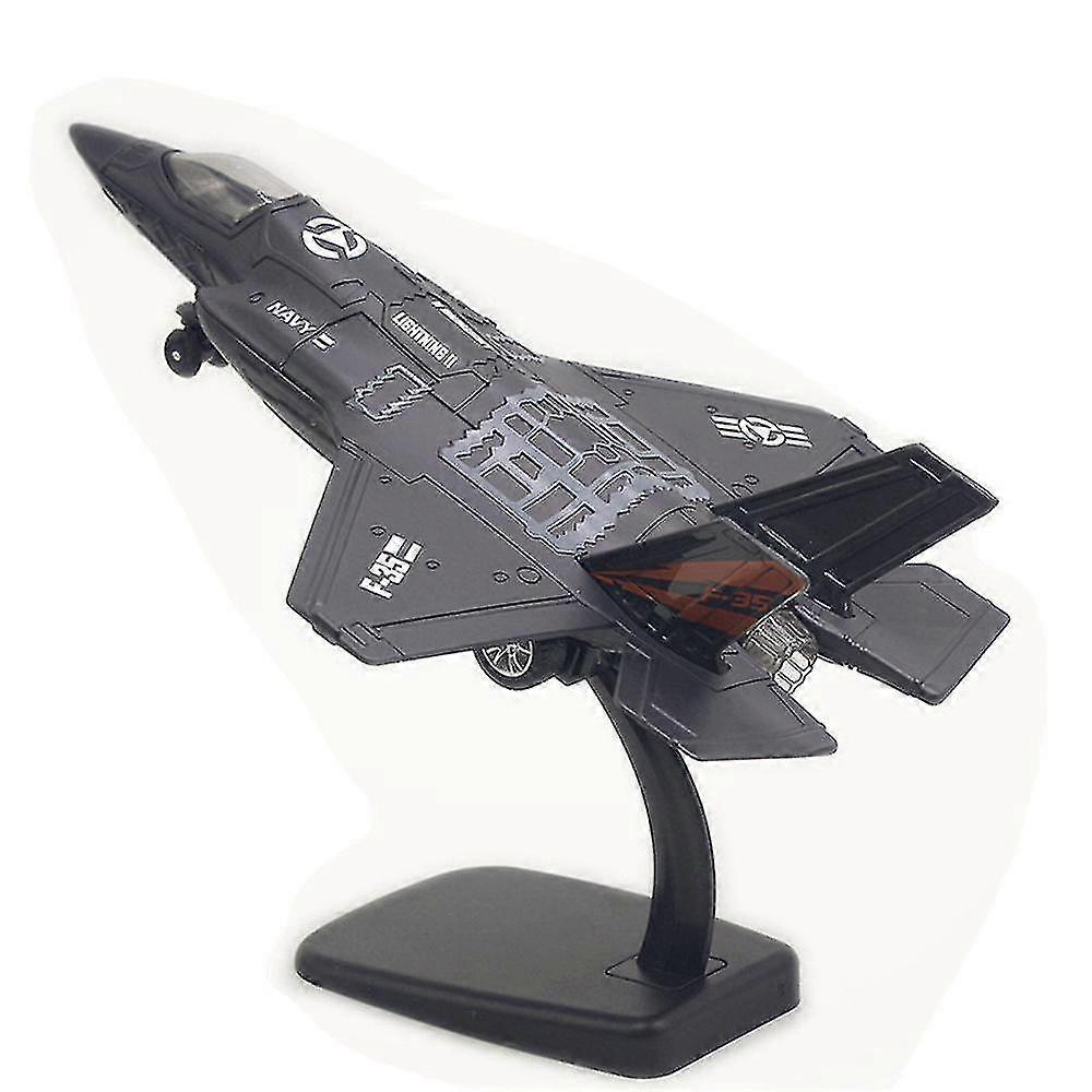 F-35戦闘機とサウンドライトモデル玩具プルバック飛行機軍用玩具ホームデコレーションギフト