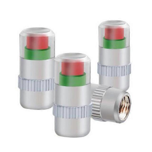 4Pcs 2.4Bar 36PSI Car Auto Tire Pressure Monitor Valve Stem Caps Sensor Indicator Eye Alert Diagnostic Tools Kit