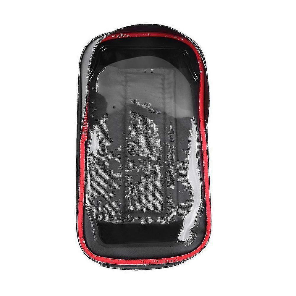 Blue Led Black Bicycle Front Frame Phone Stand Bag Pouch