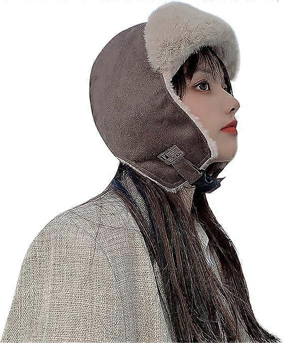 Wool Hunting Hat Winter Earmuffs Hat Warm Wool