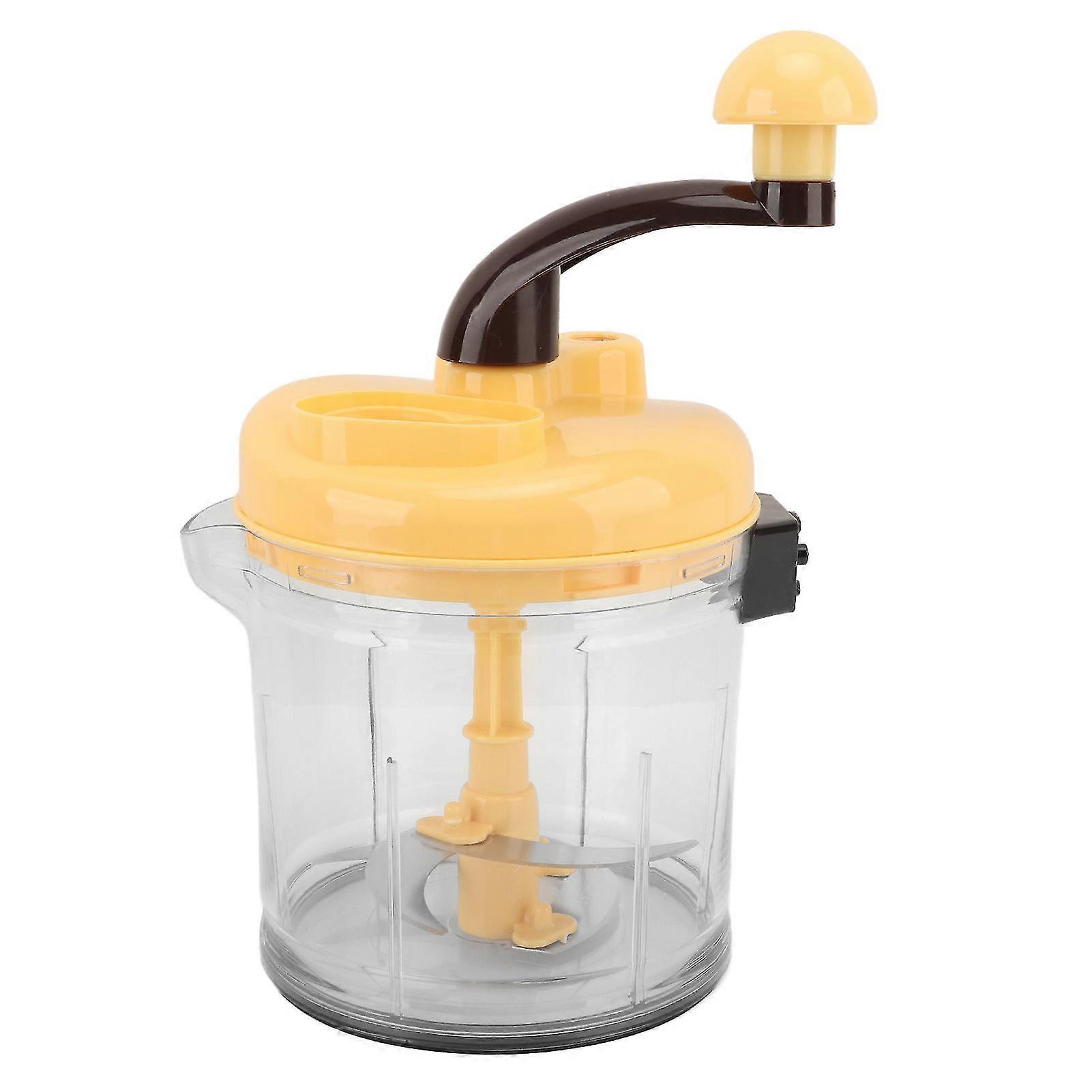 Hand Crank Vegetable Chopper - 3 Gear Salad Spinner for Meat, Beans, Garlic