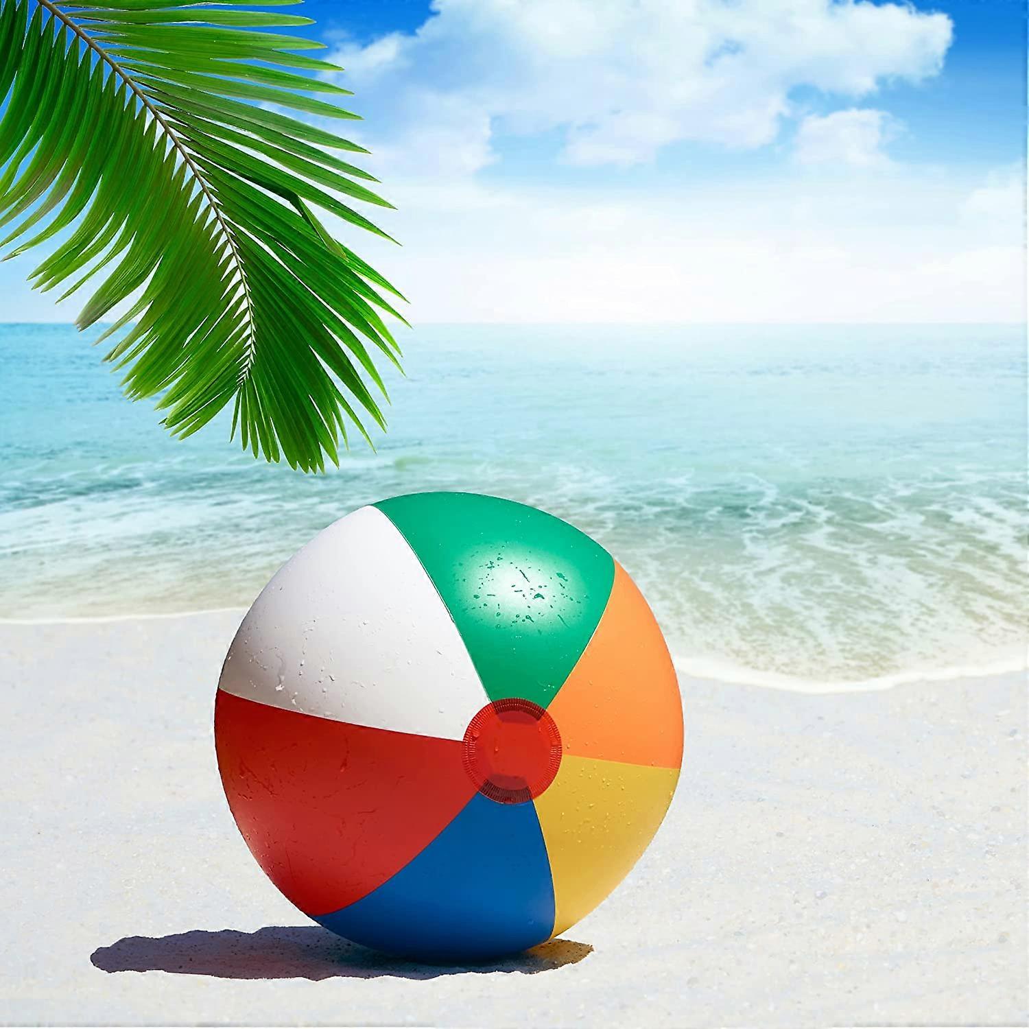 6 Pelotas De Playa De PVC (3 Colores): Repuesto Para Paletas, Ligero Y Resistente | Ideal Para Verano