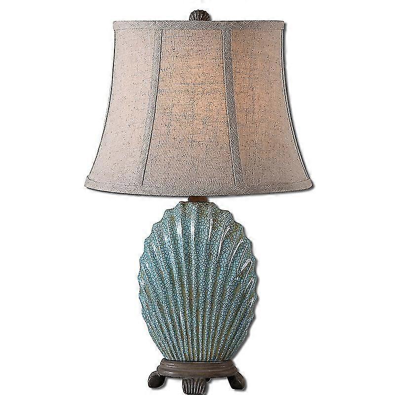 Ceramic Table Lamp Modern Creative Led Desk Light Shell Shape For Home Living Dining Bedroom Bedside