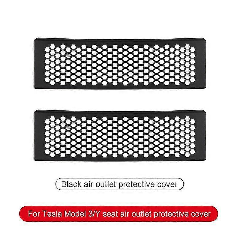 Ajiuyu 2pcs Auto-Luftauslassabdeckung für Tesla Model 3 Y 2020 2021 2022 2023 Anti-Blockier-Staubschutzabdeckung Zubehör für die Sitzentlüftung