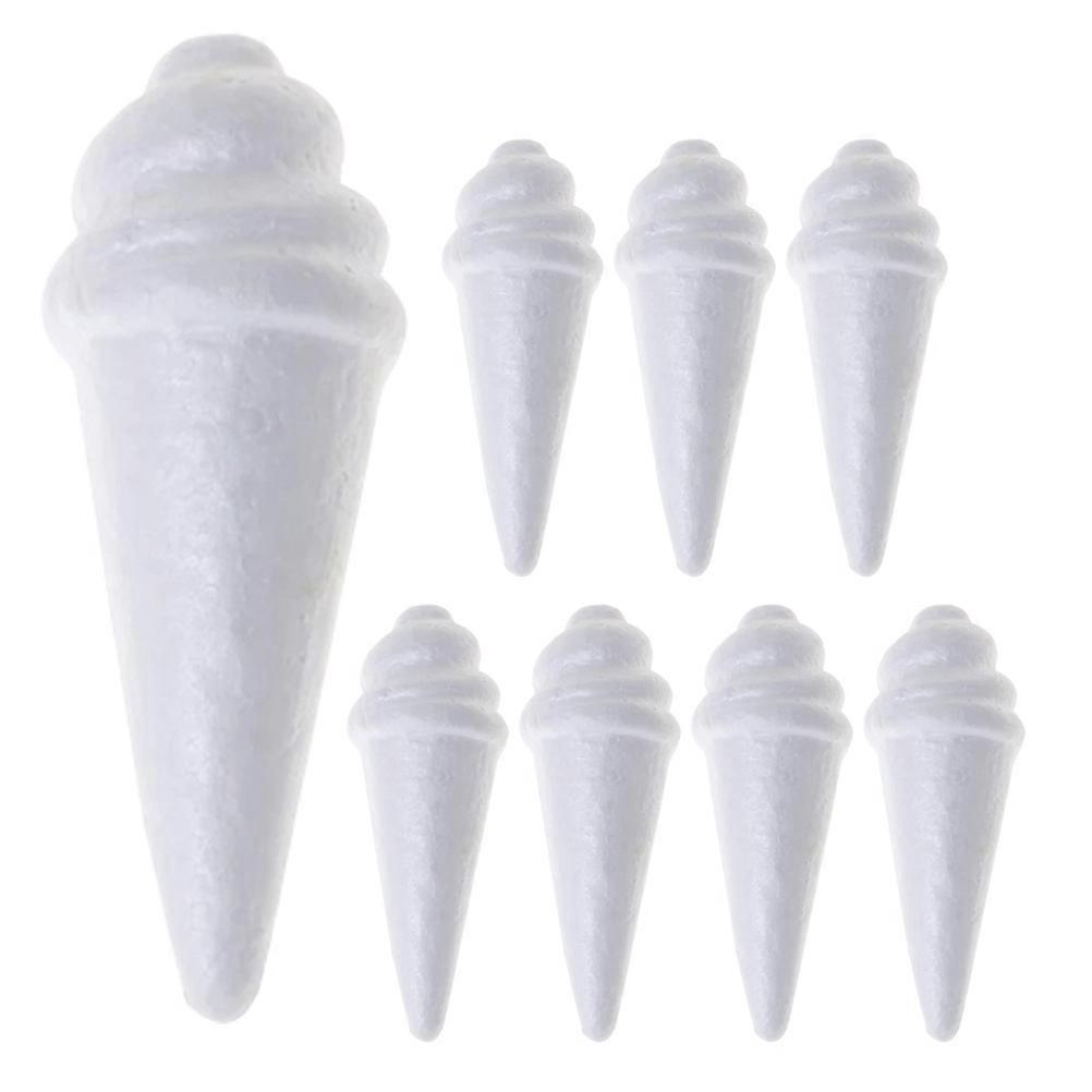 8Pcs DIY Malerei Schaum Eis Unfinished Eis Modelle Blank Schaum Eis