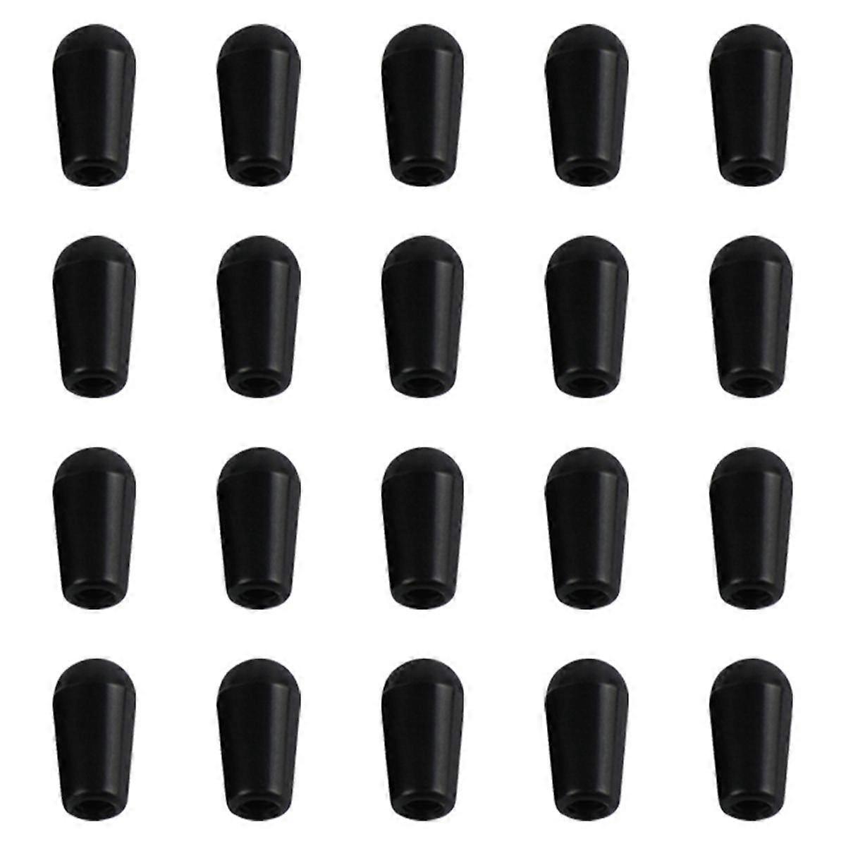 Black 20Pcs Metric M3.5/ Guitar 3 Way Toggle Switch Tip Switch Knobs Guitar Switch Cap
