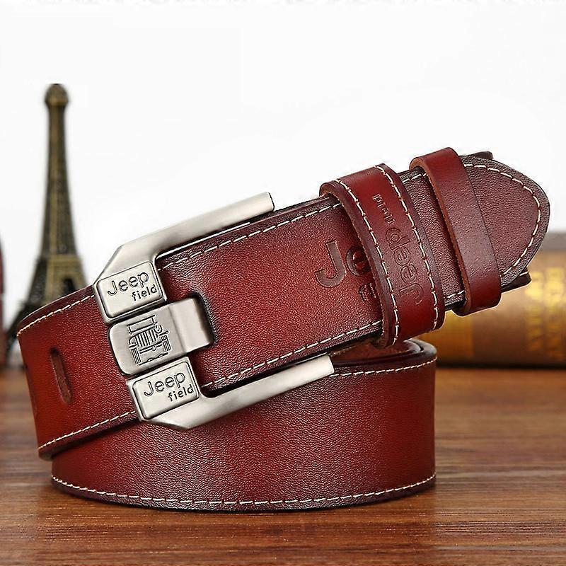Män Bälte Designer Lyx Känt märke Äkta läder Herrbälte Mode Legering Stift Spänne Jeans Bälten för män Affärsbälte 2022