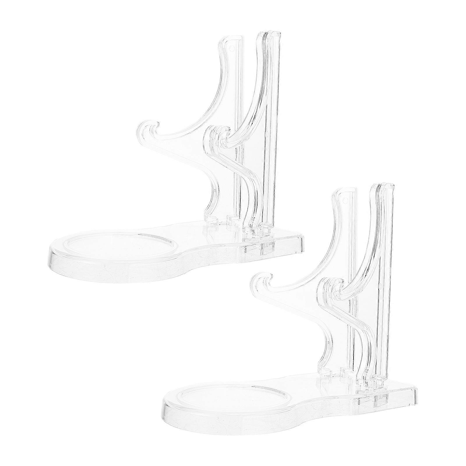 Klar tekopp tallerken display staffeli stativ holder akryl tallerken kaffekrus display stativ