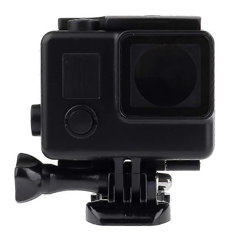 Black Edition Waterproof Housing Protective Case with Buckle Basic Mount for GoPro HERO4 /3+,  Waterproof Depth: 10m(Black)