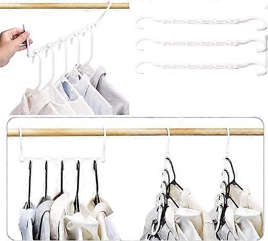 Multifunctional PP plastic hanger rotatable folding hanger storage connecting hooks