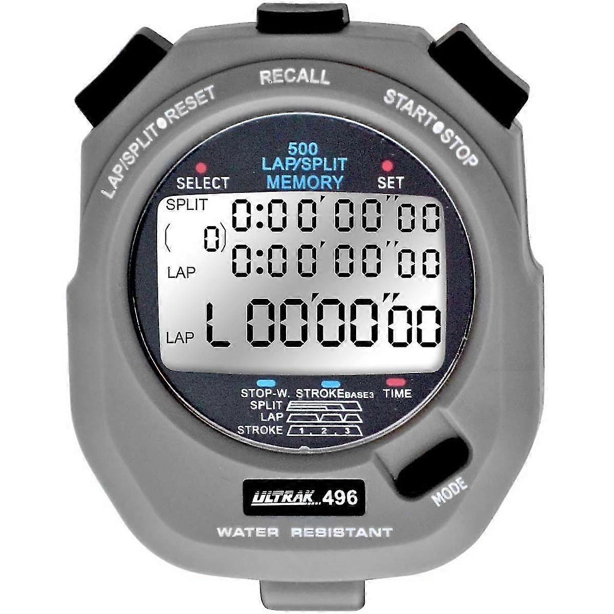 Electronic stopwatch Ultrak 496-500 Lap Dual Split Memory Stopwatch