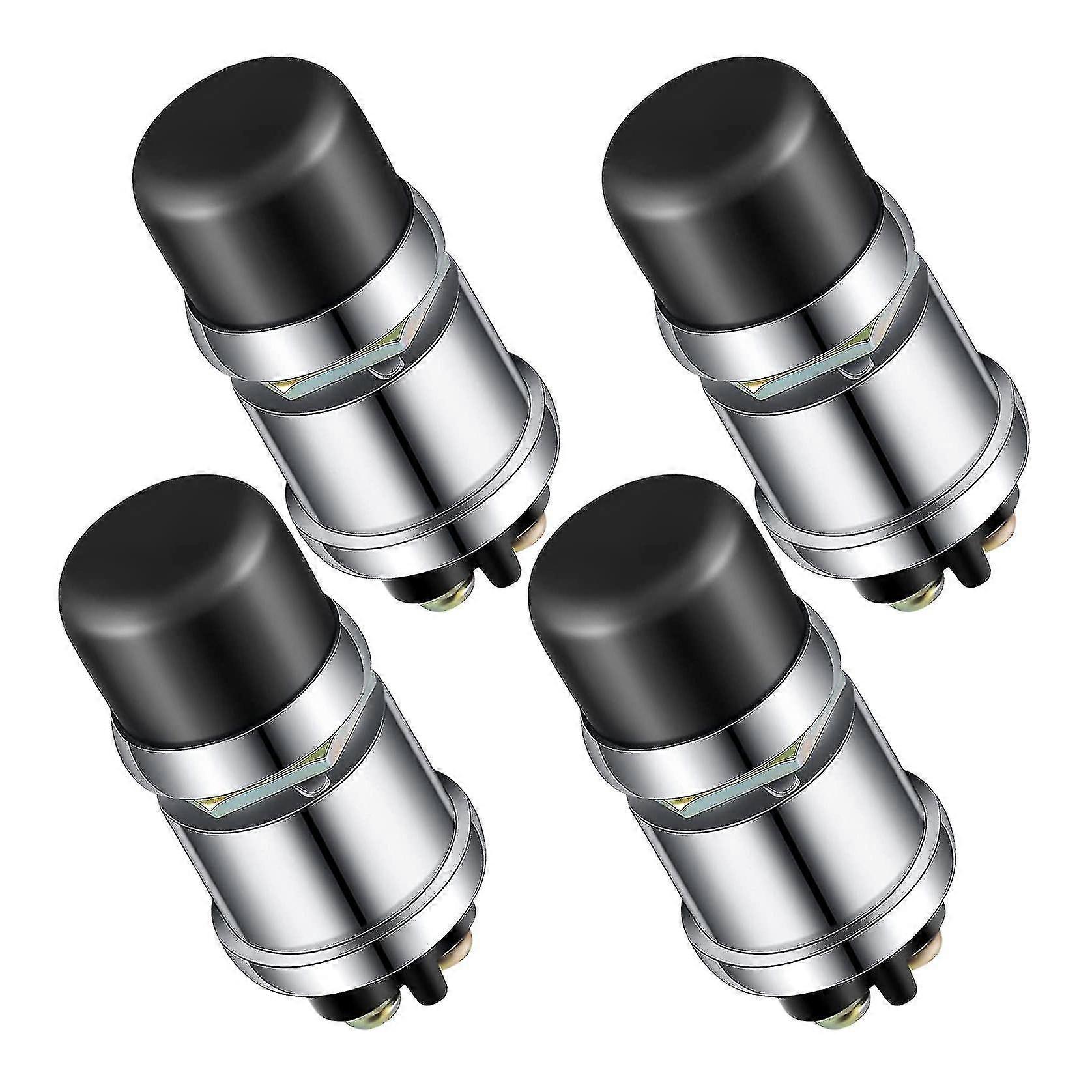 4 Pcs Engine Start Push Button Momentary Start Switch 12v / 24v Weatherproof Push Button Start Swit