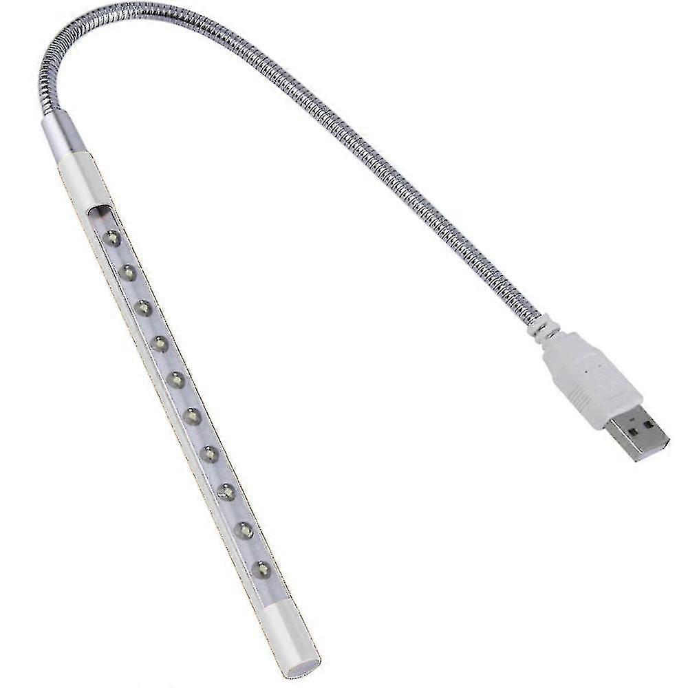 Light Laptop Lamp Usb Led 5v 1w 10 Led Long Gooseneck Touch Dimmer