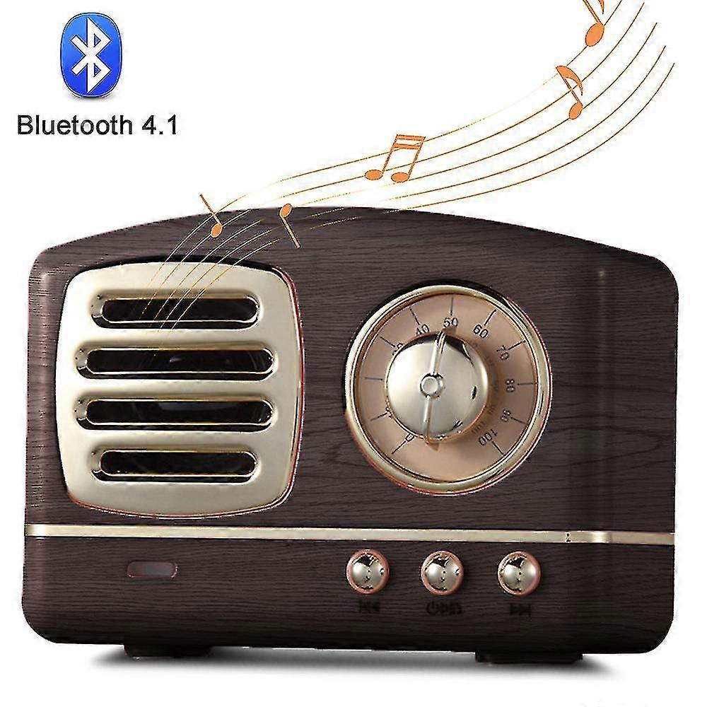 Portable Bluetooth Retro Speaker, Wireless Mini Vintage Speaker