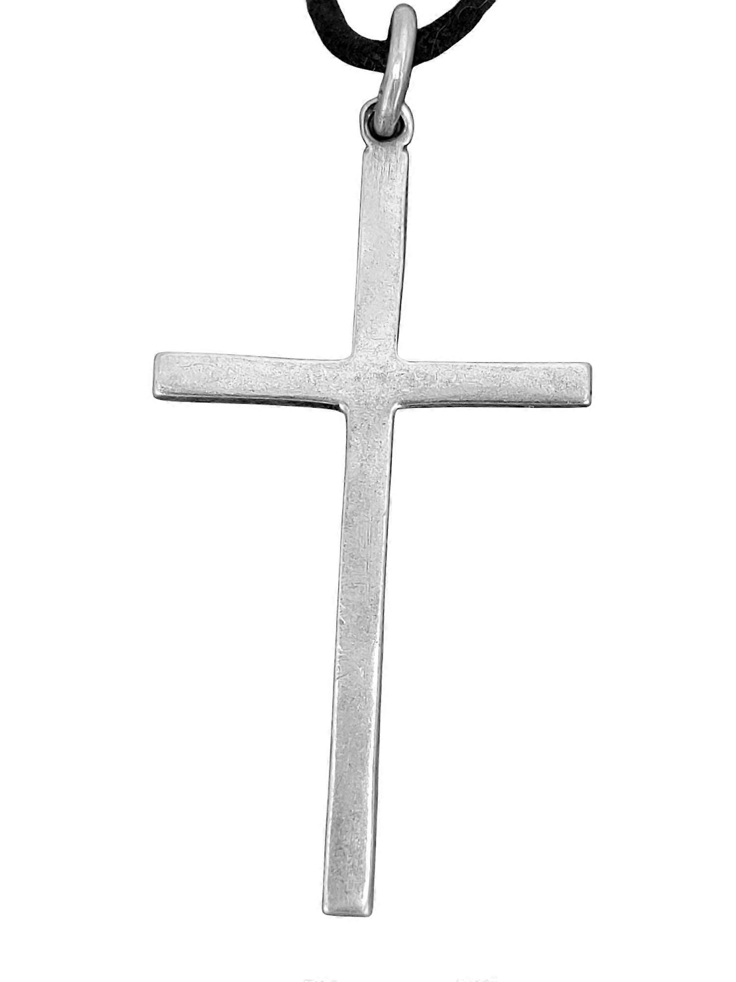 Cross 21 with Snake Chain - Silver