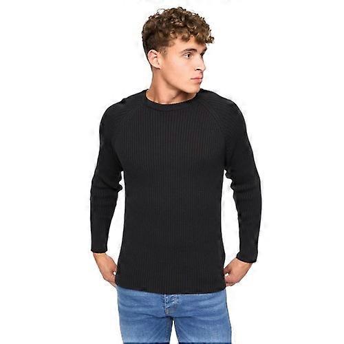Crosshatch Mens Kramtax Knitted Raglan Pullover