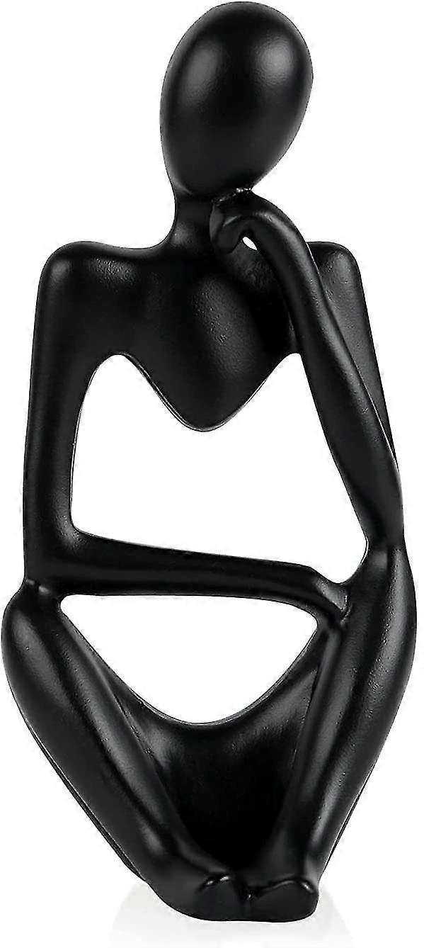Bla Resin Thinker Style Abstract Sculpture Statue Collectible Figurines e Office Bookshelf Desktop Decor (small-bla-right),1810