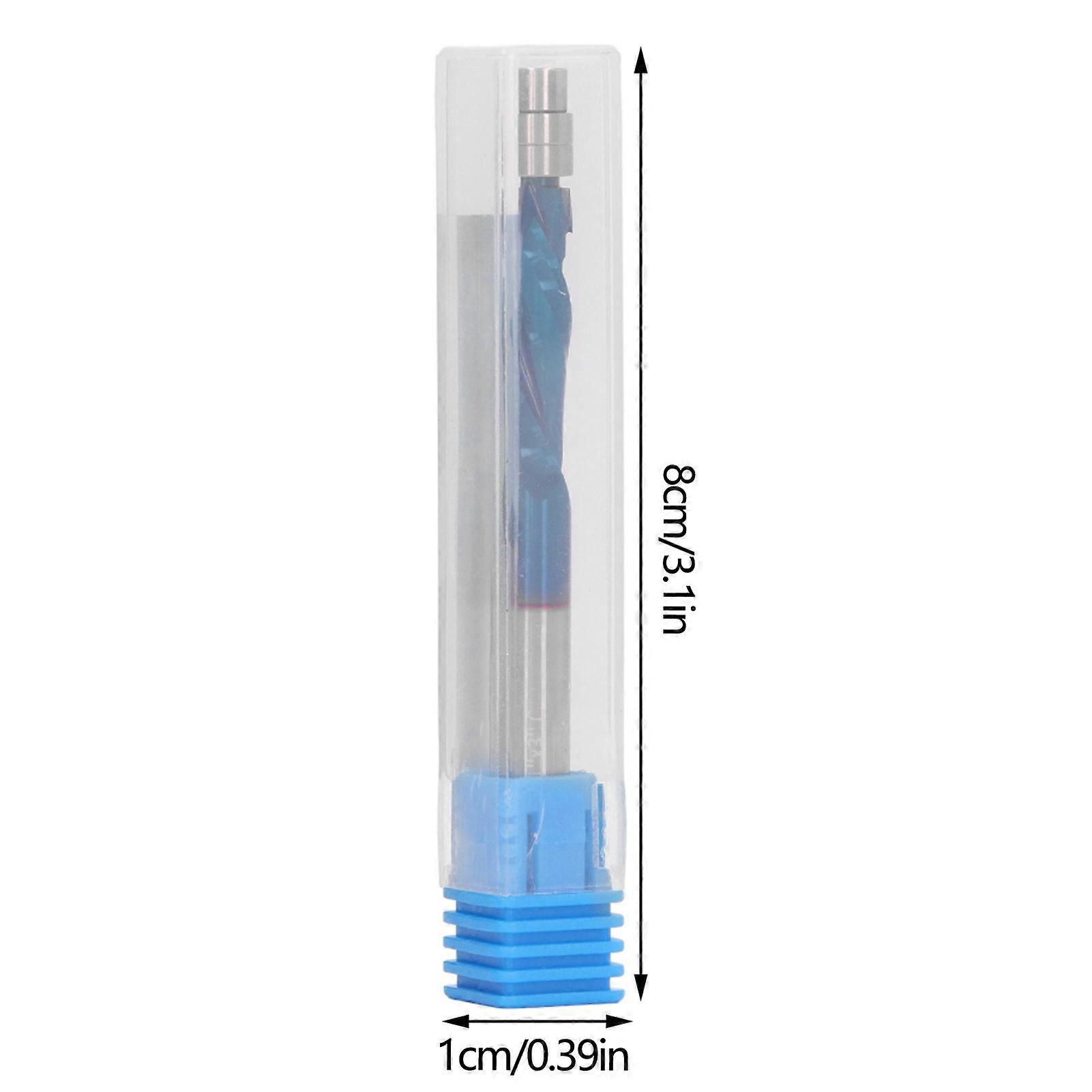 Flush Trim Bit with Bearing, 1/4" Shank, Spiral Down Cut, Carbide Woodworking Router Bit