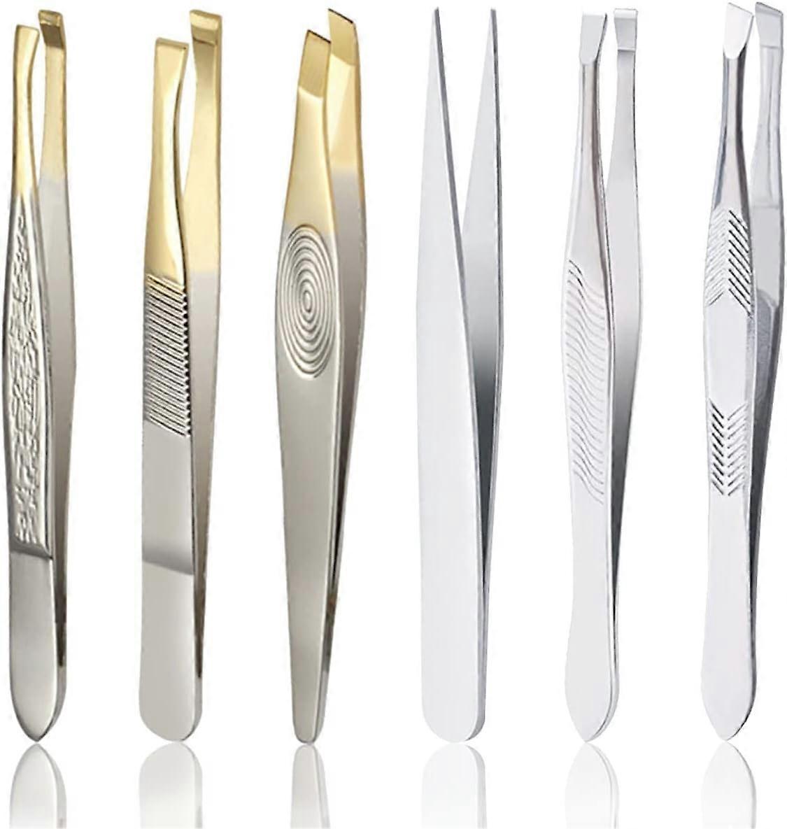 Multipurpose Stainless Steel Forceps Precision Tips Non-slip Ergonomic