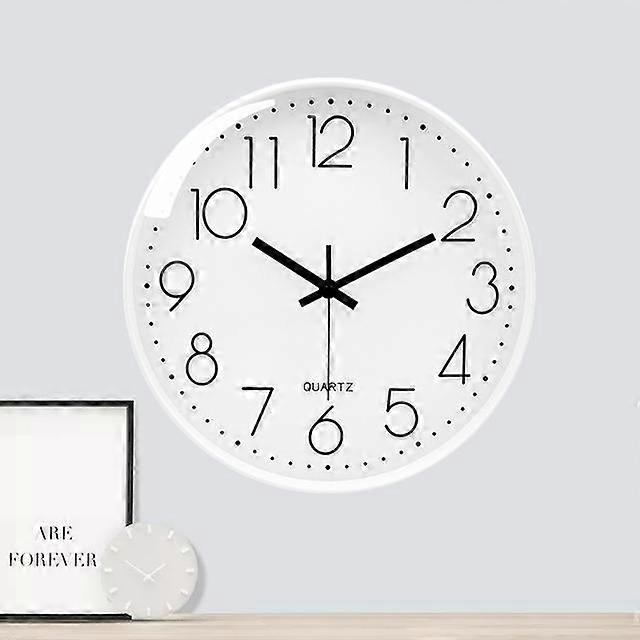 Wall Clock Large Dinning Restaurant Cafe Decorative Wall Clock Clear Face Silent Non-Ticking Nice for Gift