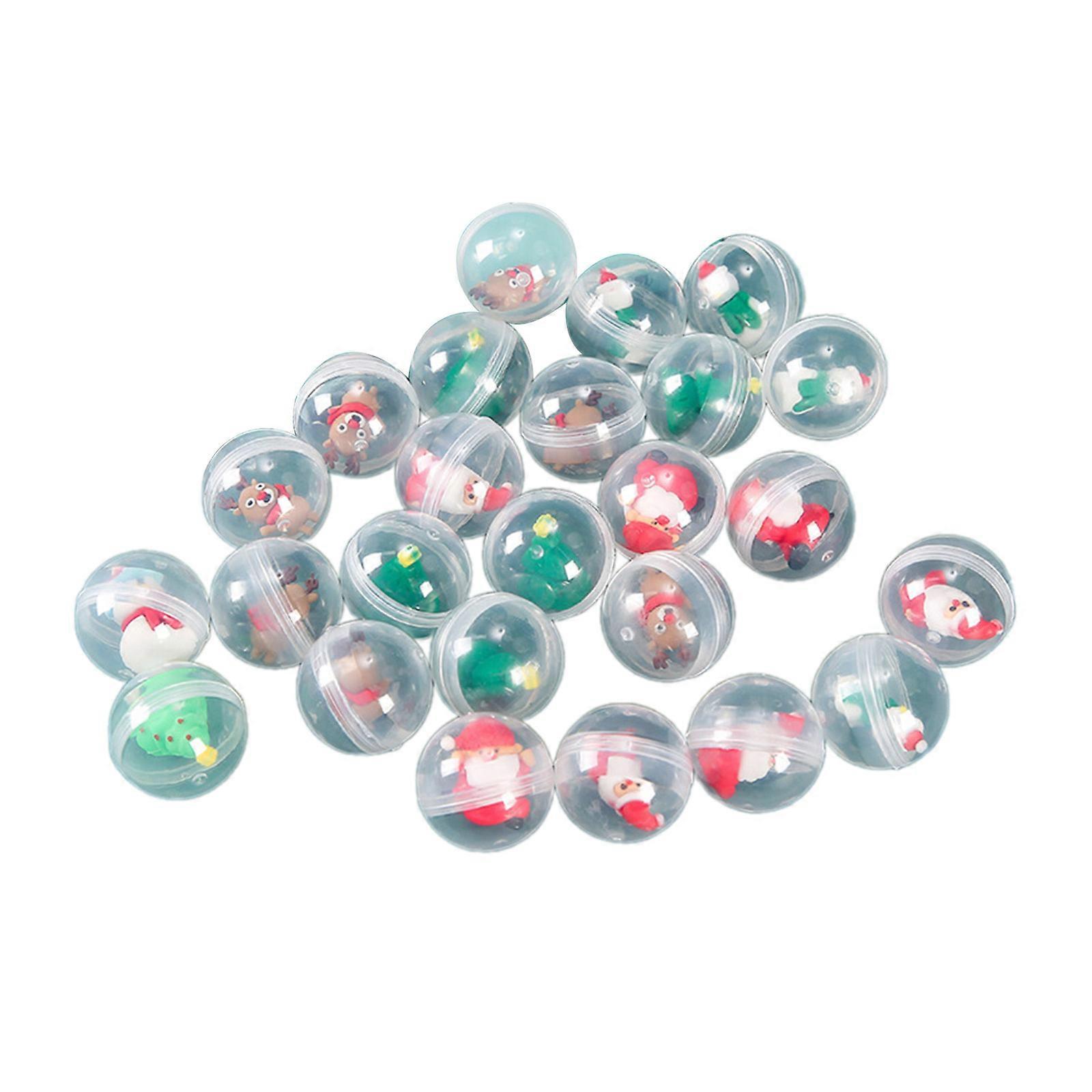 Christmas CapsulesToy Christmas Tabletop Decors Figurine Interactive Twist Eggs Vending Machine Toy Toddler Party Favor