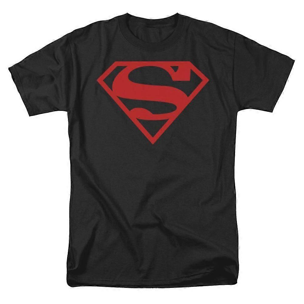 Tričko Superman Red On Black Shield