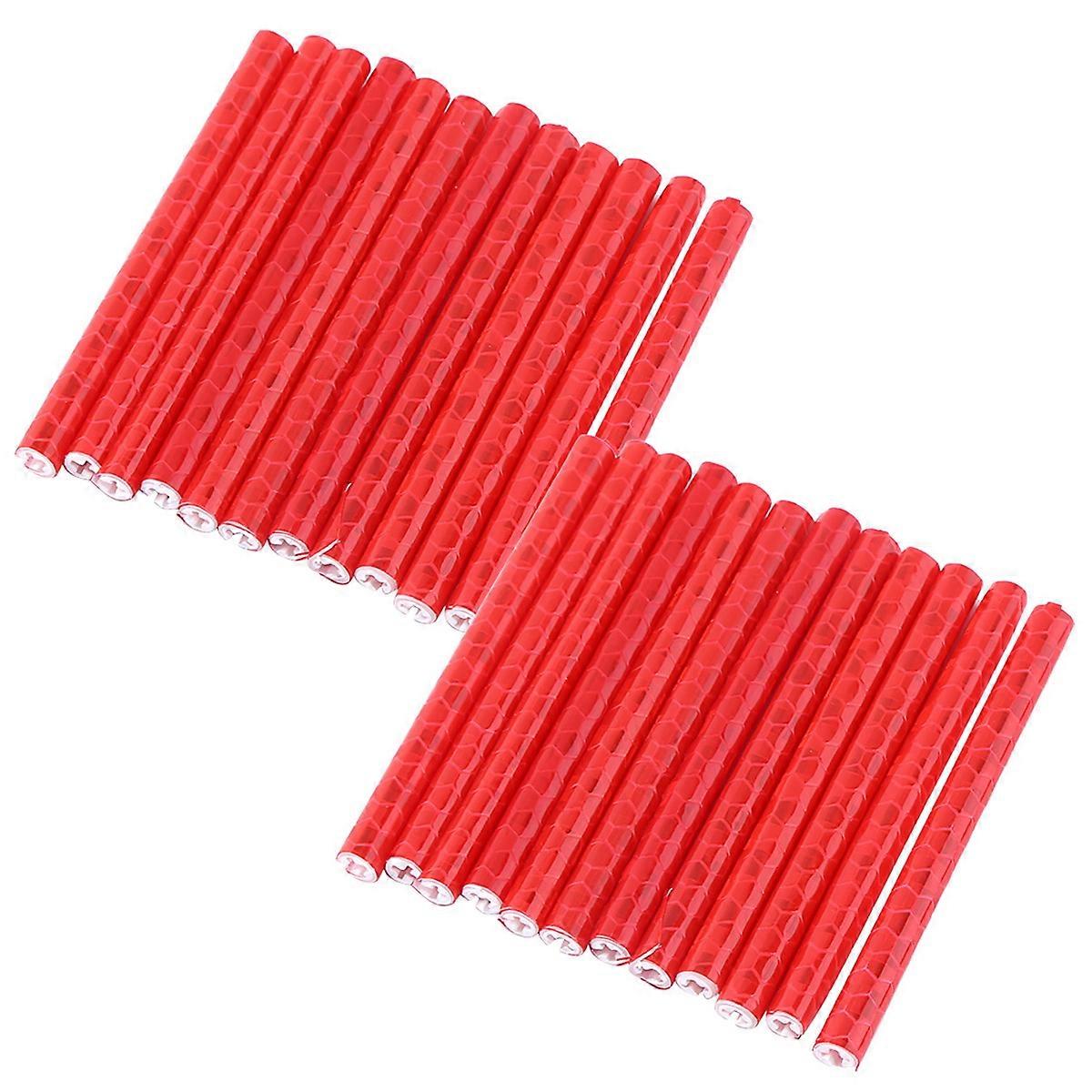 24 stk sykkelhjul reflekterende eike advarselsstripe for ridesikkerhet