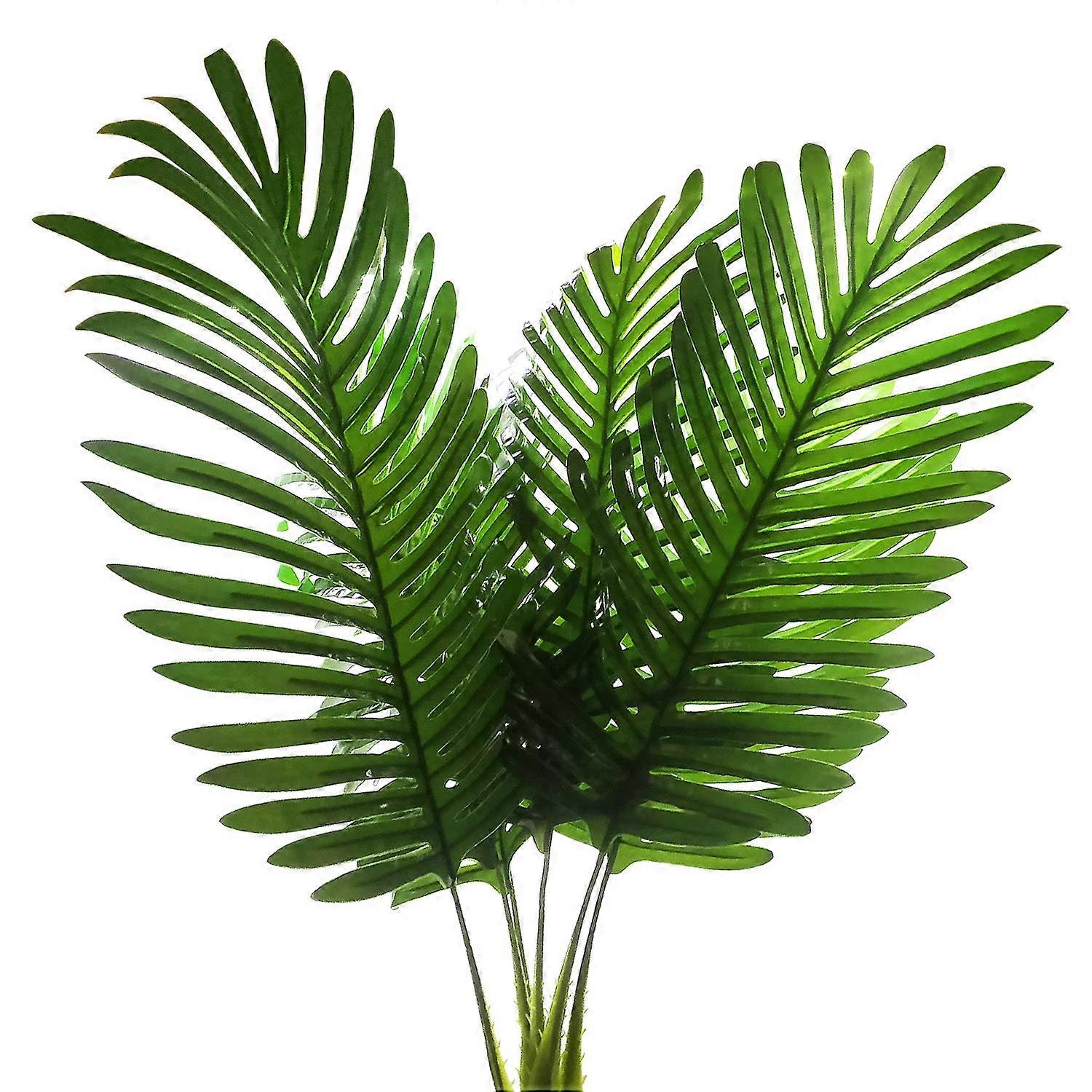 Five-pack artificial tropical palm leaves, suitable for party and home decoration