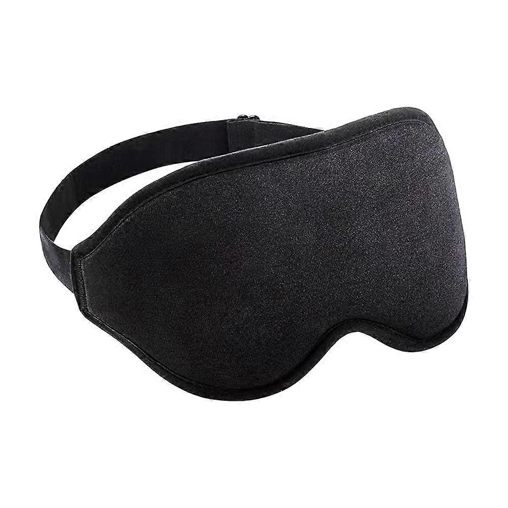 3D Contoured Sleep Mask - Breathable Light-Blocking Design for Pressure-Free Rest