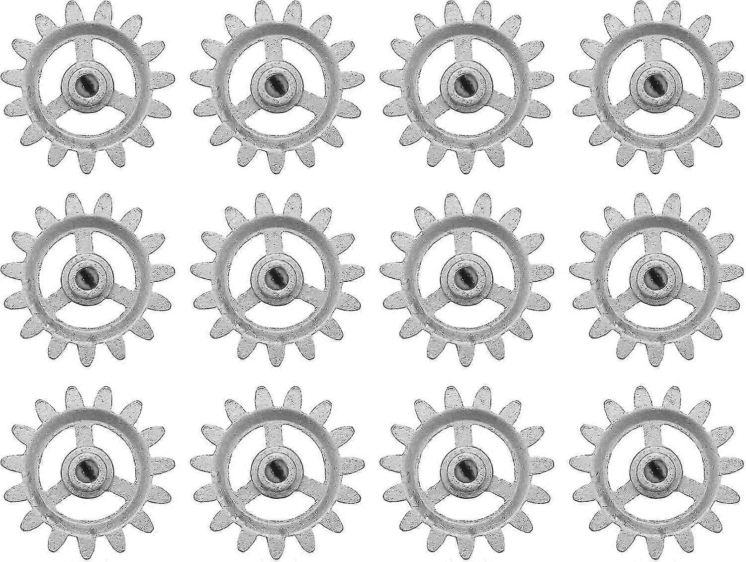 12PCS 耐用齿轮耐热配件 DIY 零件自动旋转迷你五金轮铝制 - q37