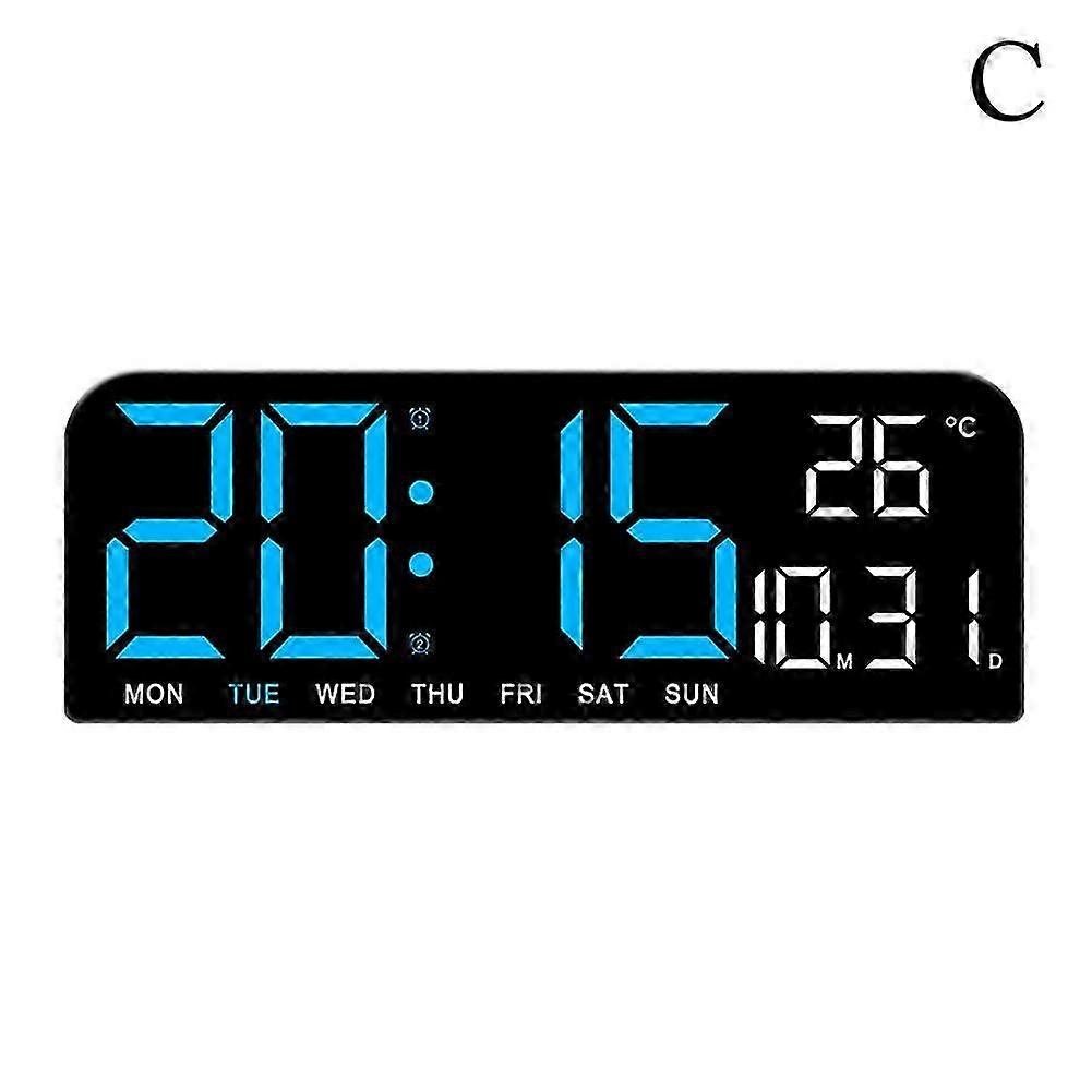 Large Digital Screen Alarm Clock Minimalist LED Desktop Clock Creative Clock