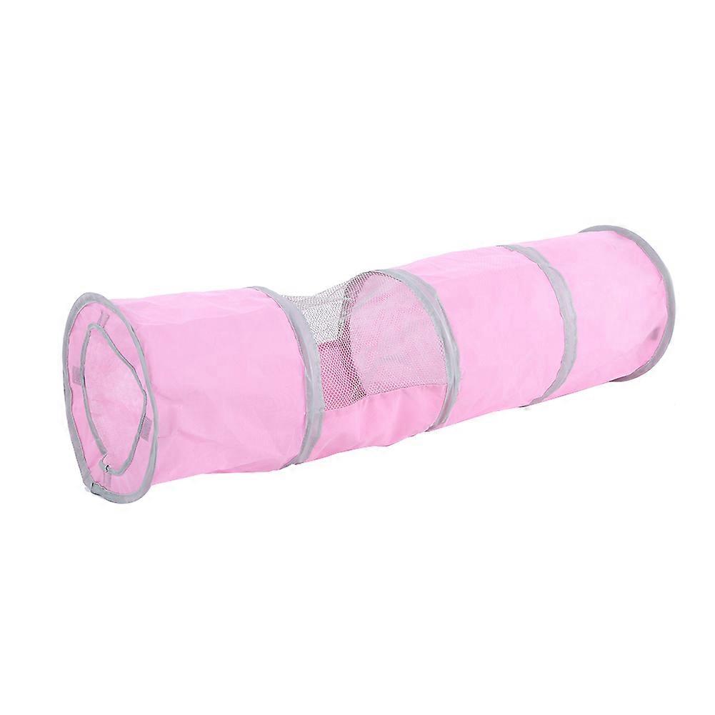 Folding Cat Crinkle Tunnel Play Toy for Kittens, Durable Fabric, Extra Large, Multi-Color Design
